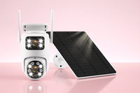 Camera solaire extérieur blanche wifi 