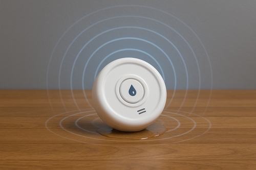 un détecteur de fuite d'eau avec des ondes