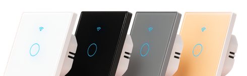 4 couleurs d'interrupteur connectés